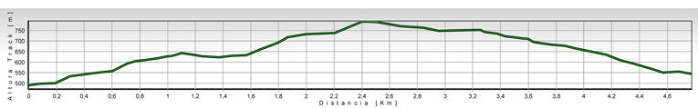 Perfil ruta de Cabañes